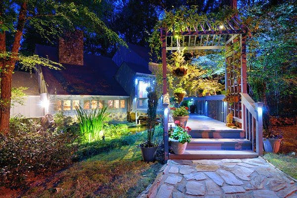 Landscape Design Services in Beverly Hills (Evening View)